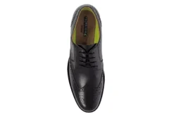 Florsheim Mens Midtown Wingtip Oxford - Black -Boot Shoes store US 01 300009 05