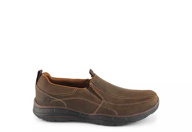 Skechers Mens Dockland Slip On Oxford - Brown 2 Skechers Mens Dockland Slip On Oxford - Brown - Image 2
