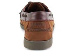 Sperry Mens Leeward Boat Shoe - Brown -Boot Shoes store US 01 315143 02
