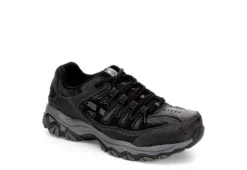 Skechers Mens 77055 Steel Toe Work Shoe - Black