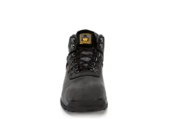 Work Master Mens Colorado Steel Toe Work Boot - Black -Boot Shoes store US 01 355061 02