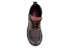 Skechers Mens Burgin-tarlac Steel Toe Work Boot - Brown -Boot Shoes store US 01 355063 05