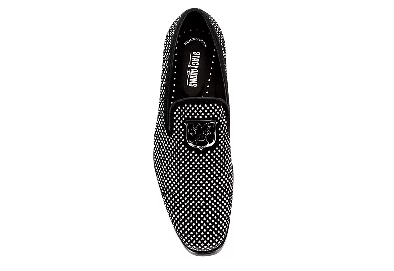 Stacy Adams Mens Swagger Studded Slip On Oxford - Black 6 Stacy Adams Mens Swagger Studded Slip On Oxford - Black - Image 6