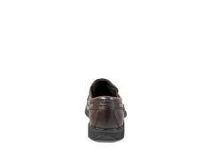 Nunn Bush Mens Bleeker Street Bike Toe Slip On Oxford - Brown -Boot Shoes store US 01 500488 04