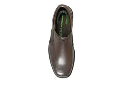 Nunn Bush Mens Bleeker Street Bike Toe Slip On Oxford - Brown -Boot Shoes store US 01 500488 05