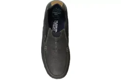 Nunn Bush Mens Quest Moc Toe Slip On Oxford - Dark Grey -Boot Shoes store US 01 500697 05