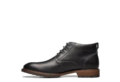 Florsheim Mens Lodge Plain Toe Chukka Boot - Black -Boot Shoes store US 01 500783 03