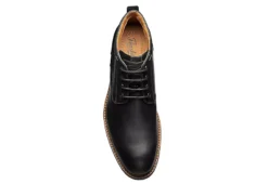 Florsheim Mens Lodge Plain Toe Chukka Boot - Black -Boot Shoes store US 01 500783 05
