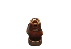Florsheim Mens Lodge Plain Toe Chukka Boot - Chestnut -Boot Shoes store US 01 500784 04