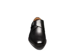 Florsheim Mens Sorrento Plain Toe Single Monk Strap Oxford - Black -Boot Shoes store US 01 500806 02