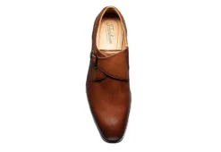 Florsheim Mens Sorrento Plain Toe Single Monk Strap Oxford - Cognac -Boot Shoes store US 01 500807 05