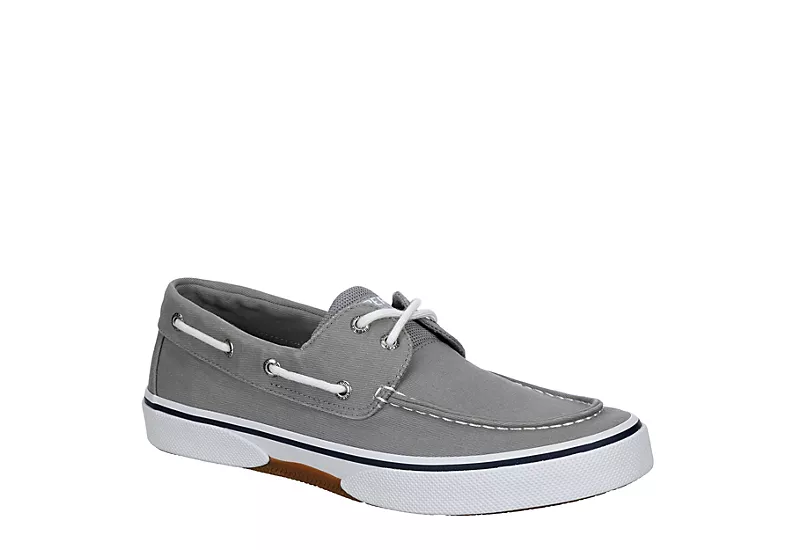 Sperry Mens Halyard 2-eye Slip On Sneaker - Grey 1 Sperry Mens Halyard 2-eye Slip On Sneaker - Grey