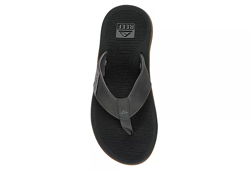 Reef Mens Santa Ana Flip Flop Sandal - Grey 6 Reef Mens Santa Ana Flip Flop Sandal - Grey - Image 6