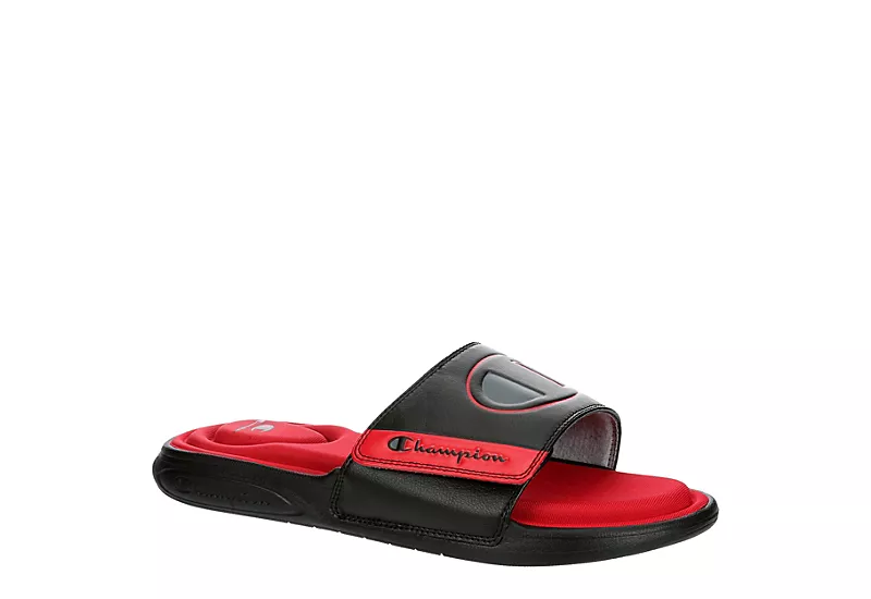 Champion Mens Vital Foam Slide Sandal - Black 1 Champion Mens Vital Foam Slide Sandal - Black