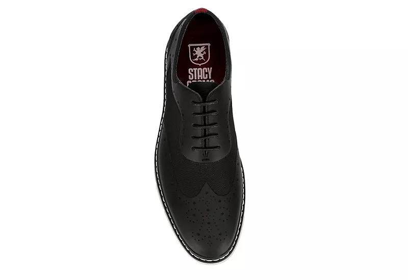 Stacy Adams Mens Summit Wingtip Lace-up Oxford - Black 6 Stacy Adams Mens Summit Wingtip Lace-up Oxford - Black - Image 6