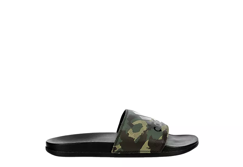 Adidas Mens Adilette Comfort Slide Sandal - Camo 2 Adidas Mens Adilette Comfort Slide Sandal - Camo - Image 2