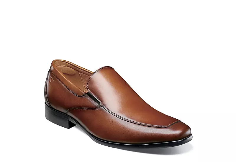 Florsheim Mens Postino Moc Toe Venetian Slip On Oxford - Cognac 1 Florsheim Mens Postino Moc Toe Venetian Slip On Oxford - Cognac