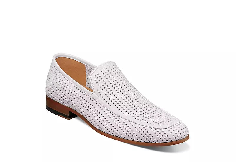 Stacy Adams Mens Winfeild Loafer Oxford - White 1 Stacy Adams Mens Winfeild Loafer Oxford - White