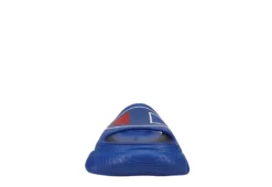 Champion Mens Meloso Squish Slide Sandal - Blue -Boot Shoes store US 01 501602 02