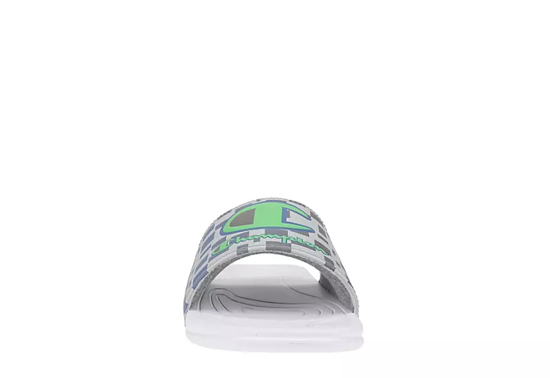 Champion Mens Mega Slide Graphic Slide Sandal - White 3 Champion Mens Mega Slide Graphic Slide Sandal - White - Image 3