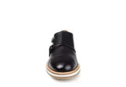 Thomas & Vine Mens Thatcher Monk Strap Oxford - Black -Boot Shoes store US 01 501670 02