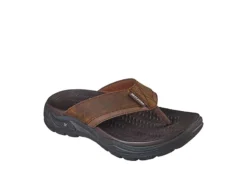 Skechers Mens Malico Flip Flop Sandal - Brown