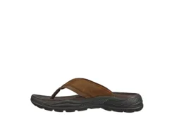 Skechers Mens Malico Flip Flop Sandal - Brown -Boot Shoes store US 01 501764 02