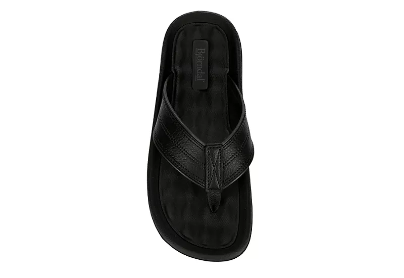 Bjorndal Mens Dunas Flip Flop Sandal - Black 6 Bjorndal Mens Dunas Flip Flop Sandal - Black - Image 6