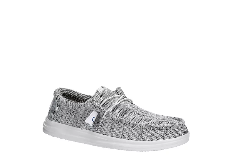 Heydude Mens Wally Slip On Sneaker - Grey 1 Heydude Mens Wally Slip On Sneaker - Grey