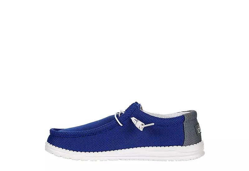 Heydude Mens Wally Slip On Sneaker - Blue 4 Heydude Mens Wally Slip On Sneaker - Blue - Image 4