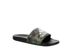 Adidas Mens Adilette Comfort Slide Sandal - Camo