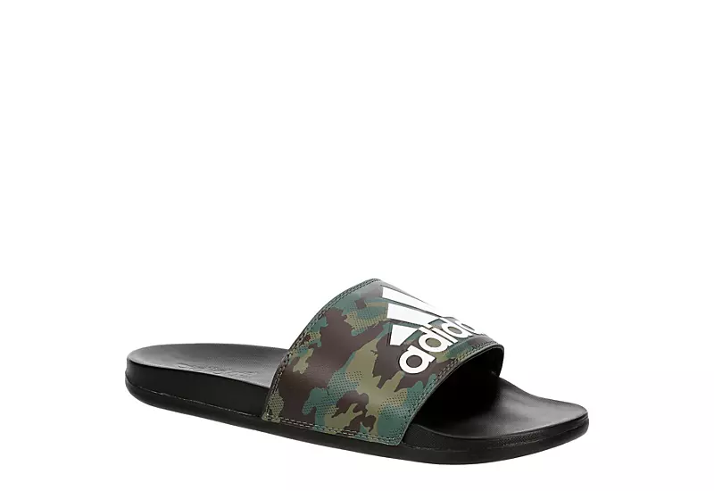 Adidas Mens Adilette Comfort Slide Sandal - Camo 1 Adidas Mens Adilette Comfort Slide Sandal - Camo