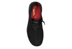 Skechers Mens Arch Fit Melo Slip Resistant Work Shoe - Black -Boot Shoes store US 01 501849 03