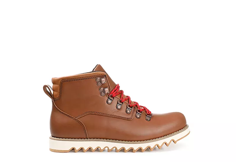 Territory Mens Badlands Lace-up Boot - Brown 2 Territory Mens Badlands Lace-up Boot - Brown - Image 2