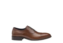Johnston & Murphy Mens Stockton Cap Toe Oxford - Dark Tan -Boot Shoes store US 01 502049 01