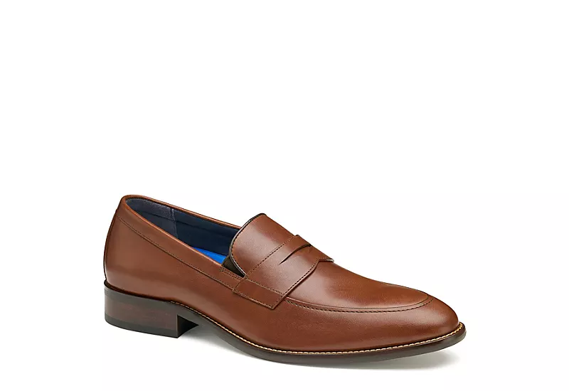 Johnston & Murphy Mens Stockton Penny Loafer Oxford - Dark Tan 1 Johnston & Murphy Mens Stockton Penny Loafer Oxford - Dark Tan