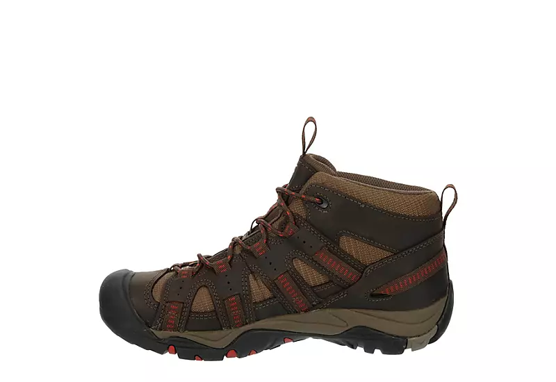 Keen Mens Siskiyou Mid Waterproof Hiking Boot - Brown 4 Keen Mens Siskiyou Mid Waterproof Hiking Boot - Brown - Image 4