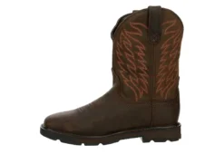Ariat Mens Groundbreaker Waterproof Work Boot - Brown -Boot Shoes store US 01 502082 03