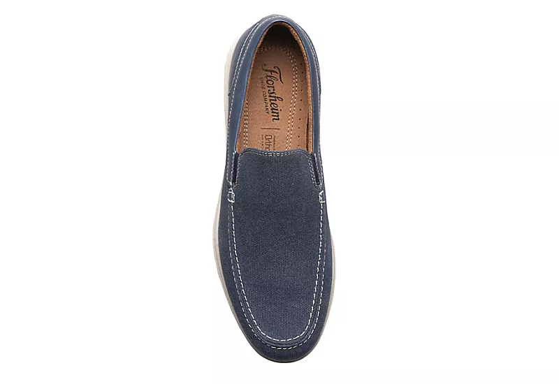 Florsheim Mens Montigo Canvas Venetian Loafer Oxford - Navy 6 Florsheim Mens Montigo Canvas Venetian Loafer Oxford - Navy - Image 6