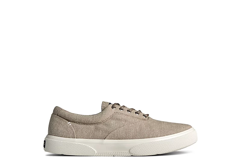 Sperry Mens Halyard Plushstep Cvo Sneaker - Taupe 2 Sperry Mens Halyard Plushstep Cvo Sneaker - Taupe - Image 2