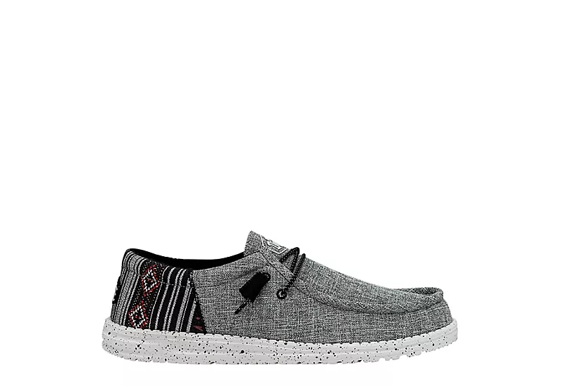 Heydude Mens Wally Slip On Sneaker - Grey 2 Heydude Mens Wally Slip On Sneaker - Grey - Image 2