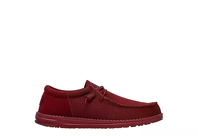 Heydude Mens Wally Slip On Sneaker - Red 2 Heydude Mens Wally Slip On Sneaker - Red - Image 2