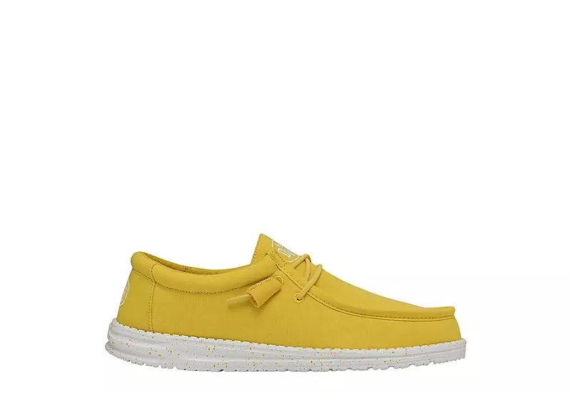 Heydude Mens Wally Slip On Sneaker - Yellow 2 Heydude Mens Wally Slip On Sneaker - Yellow - Image 2