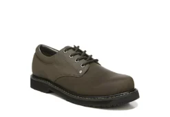 Dr. Scholls Work Mens Harrington Ii Slip Resistant Work Shoe - Chocolate