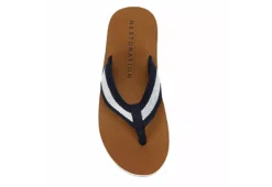 Restoration Mens Marina Flip Flop Sandal - Navy -Boot Shoes store US 01 502361 05