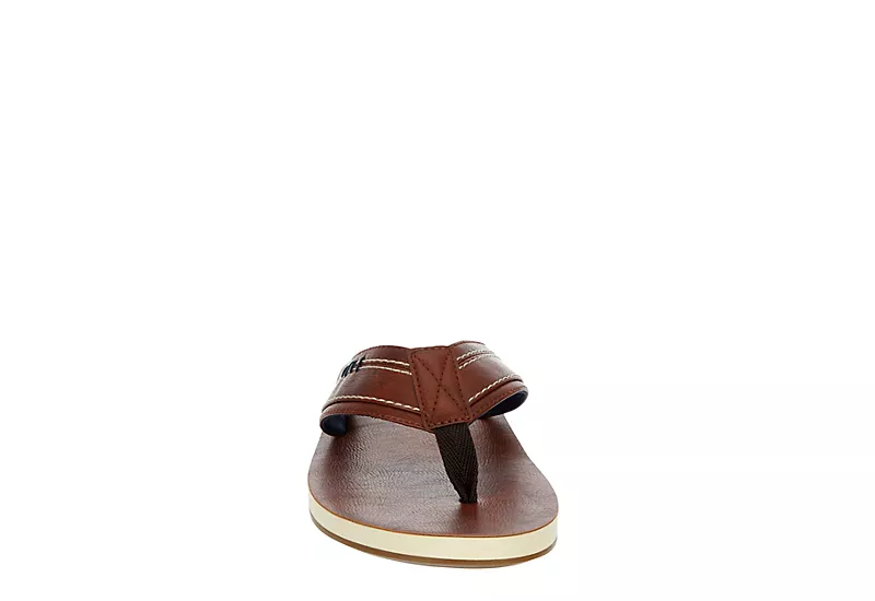 Restoration Mens Delmare Flip Flop Sandal - Brown 3 Restoration Mens Delmare Flip Flop Sandal - Brown - Image 3