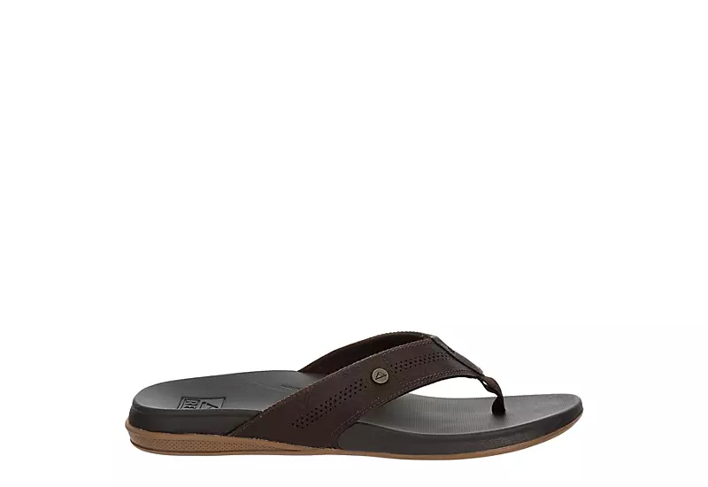 Reef Mens Cushion Spring Lux Flip Flop Sandal - Brown 2 Reef Mens Cushion Spring Lux Flip Flop Sandal - Brown - Image 2