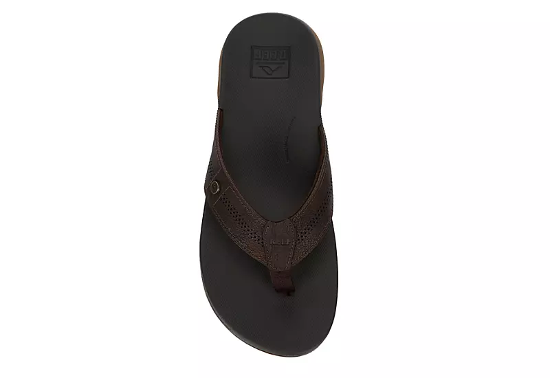 Reef Mens Cushion Spring Lux Flip Flop Sandal - Brown 6 Reef Mens Cushion Spring Lux Flip Flop Sandal - Brown - Image 6