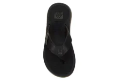 Reef Mens Santa Ana Flip Flop Sandal - Black -Boot Shoes store US 01 502415 05