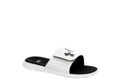 Under Armour Mens Ignite Pro Slide Sandal - White